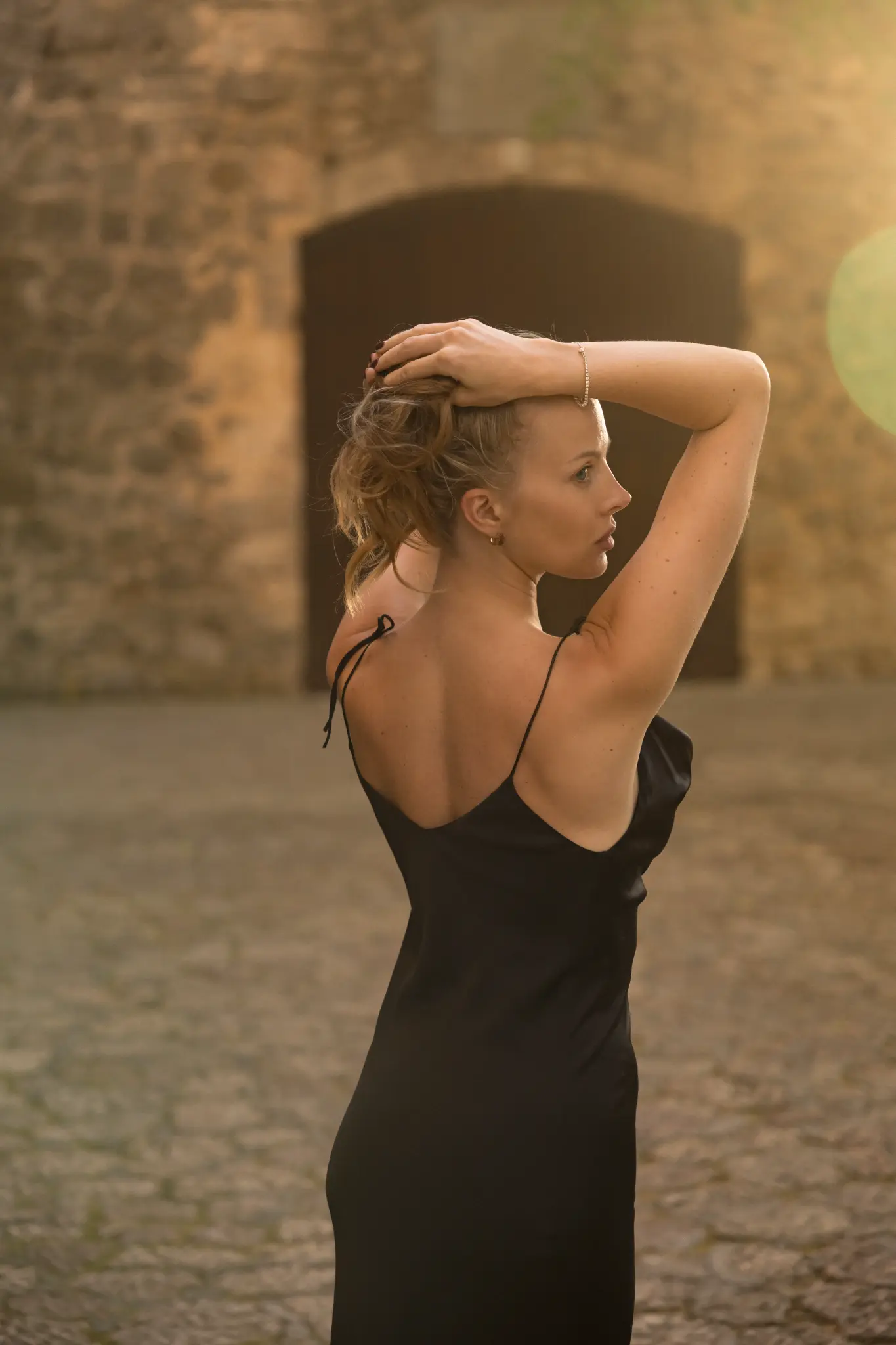 Noir Silk Dress