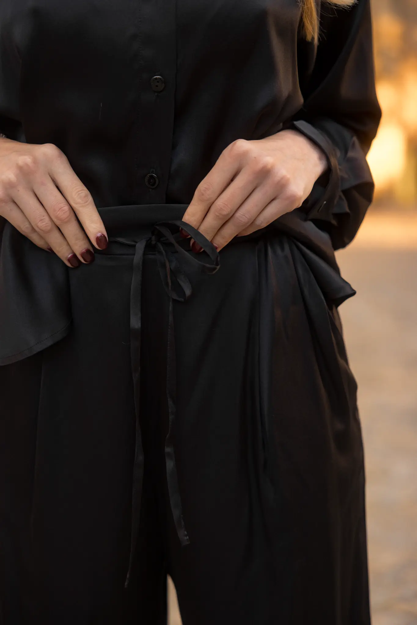 Noir Silk Shirt