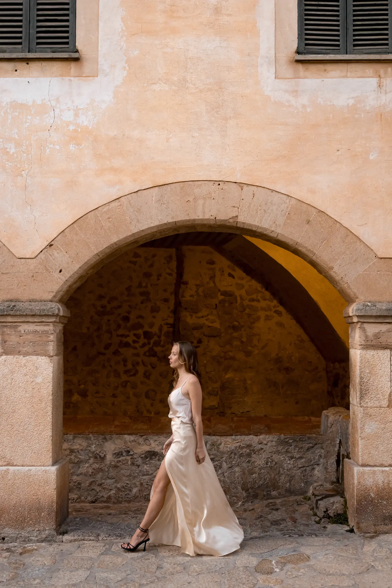 Ivoire Silk Maxi Skirt