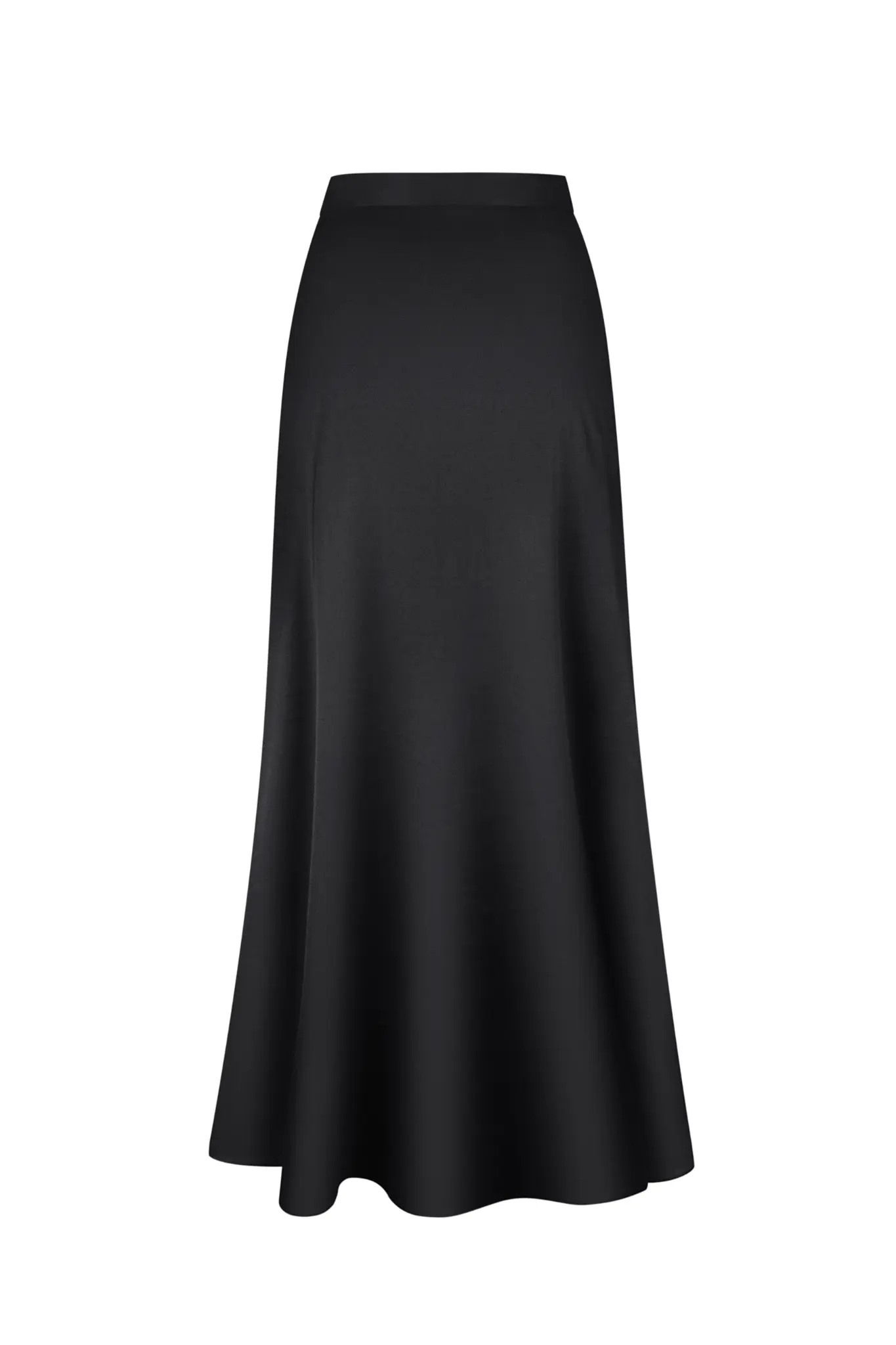 Noir Silk Skirt