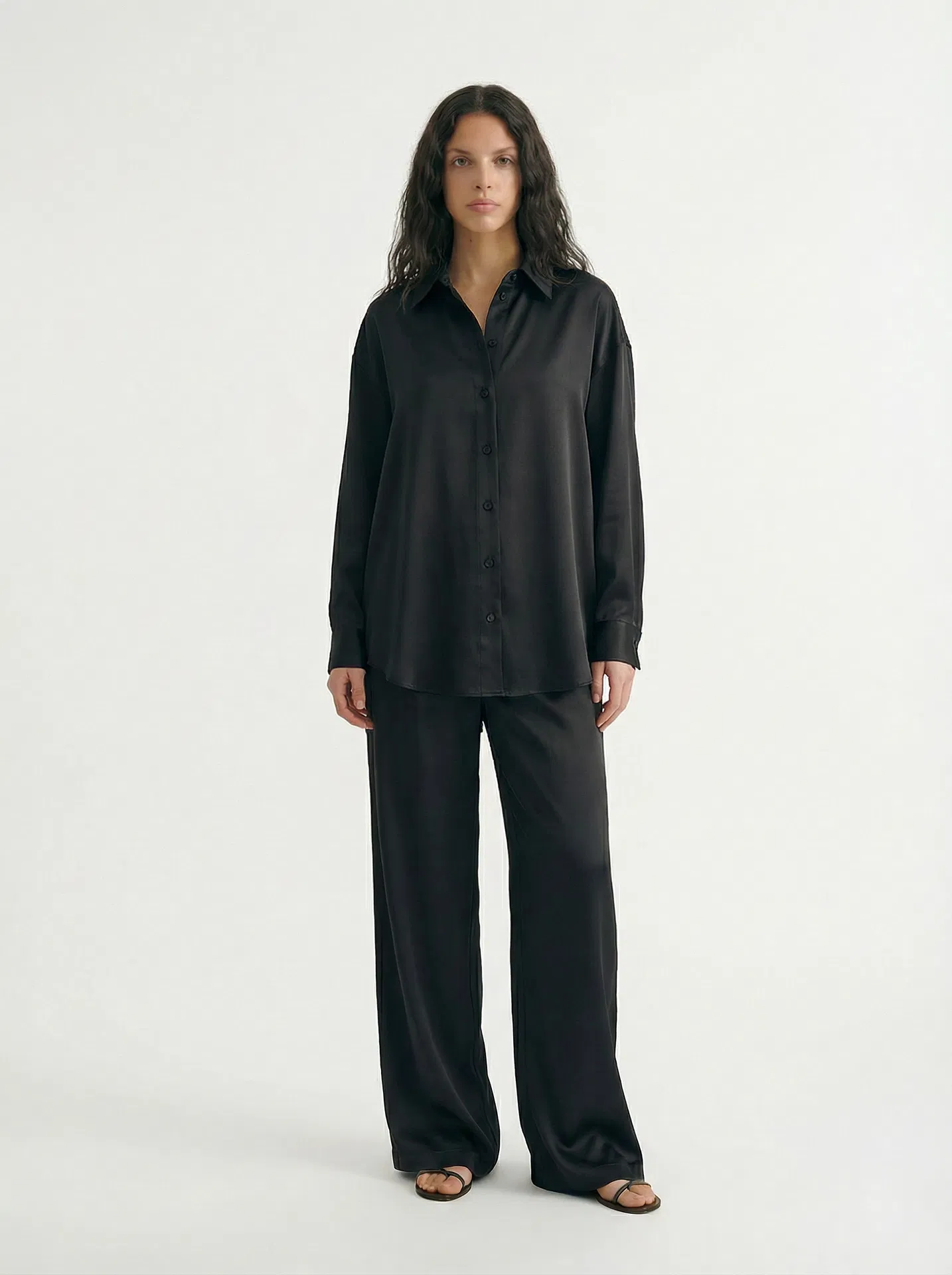 Noir Silk Shirt
