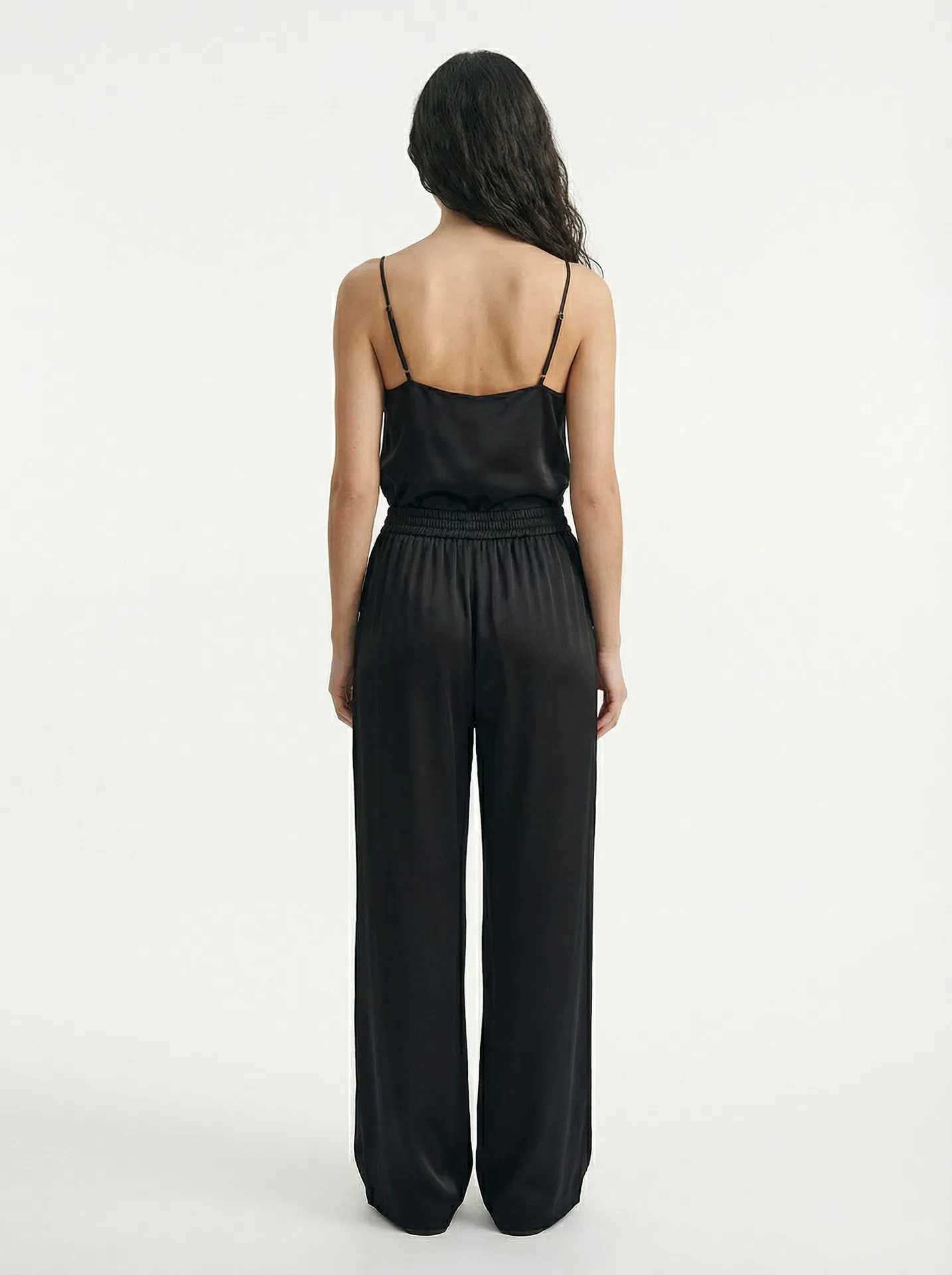 Noir Silk Trousers