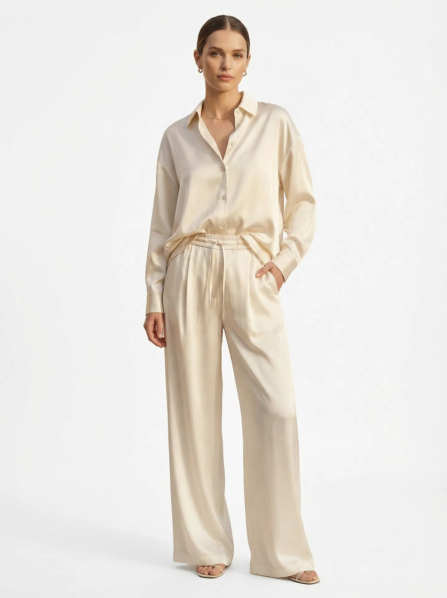Ivoire Silk Suit