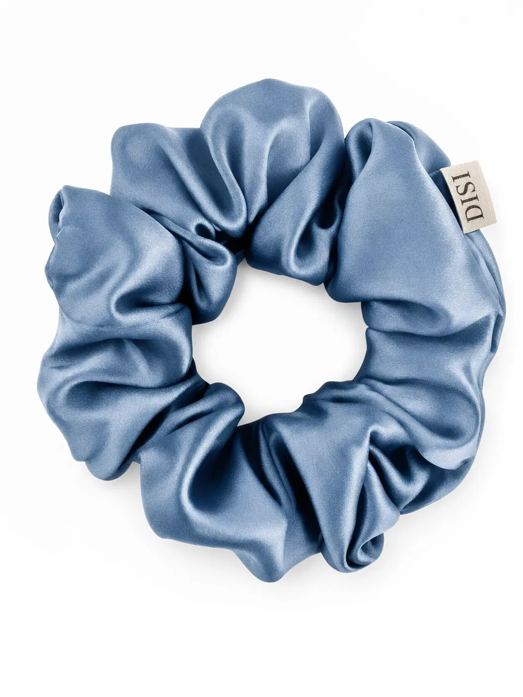 Bleu Silk Scrunchie