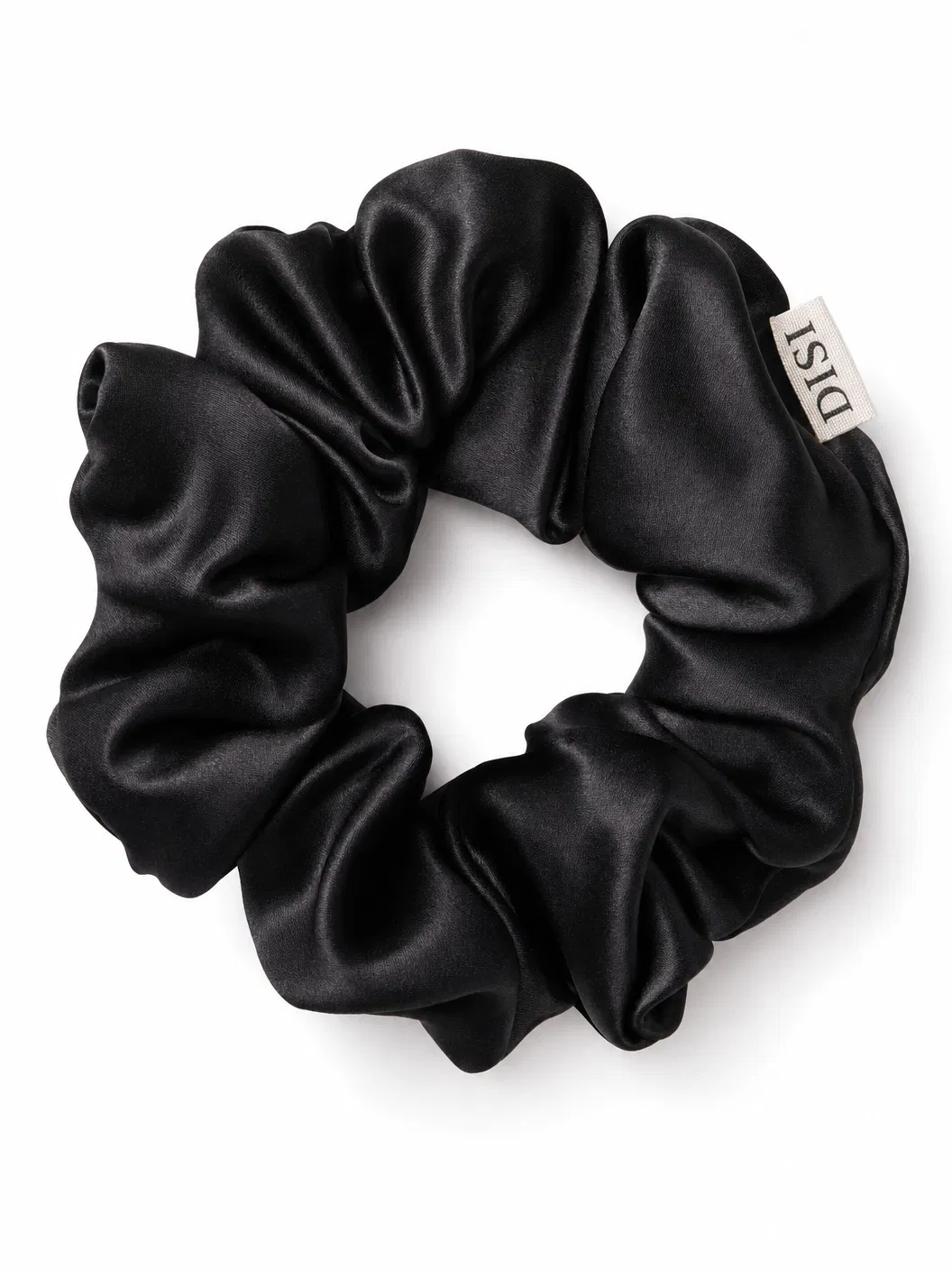 Noir Silk Scrunchie